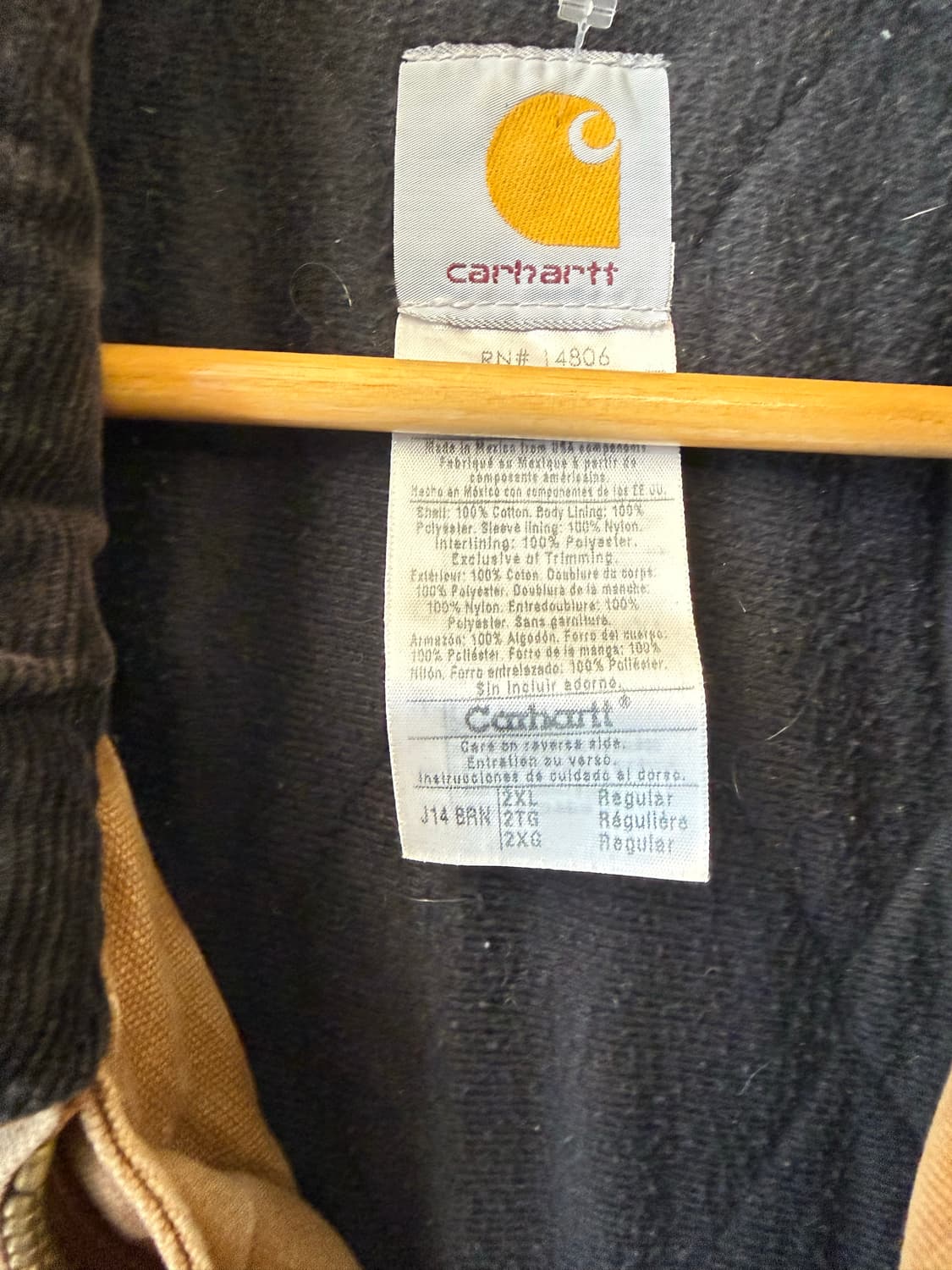 칼하트 디트로이트 자켓 J14 브라운 2XL 상품이미지4