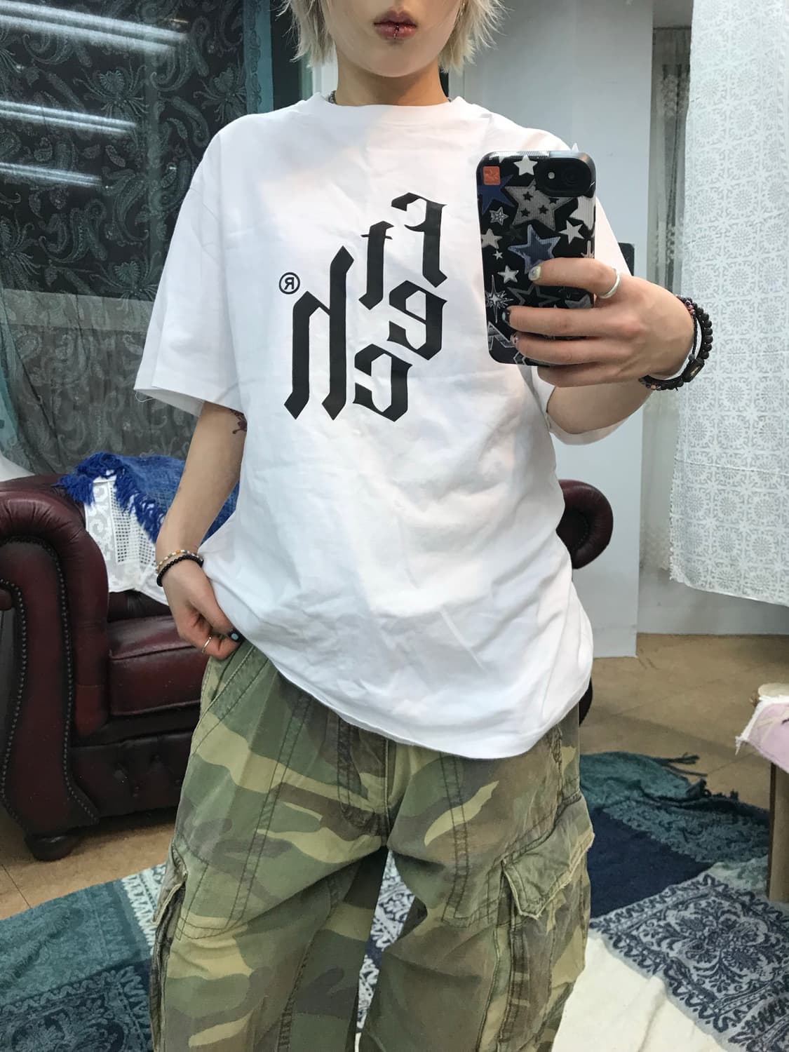 페치선데이 프린팅 반팔 티 상품이미지1