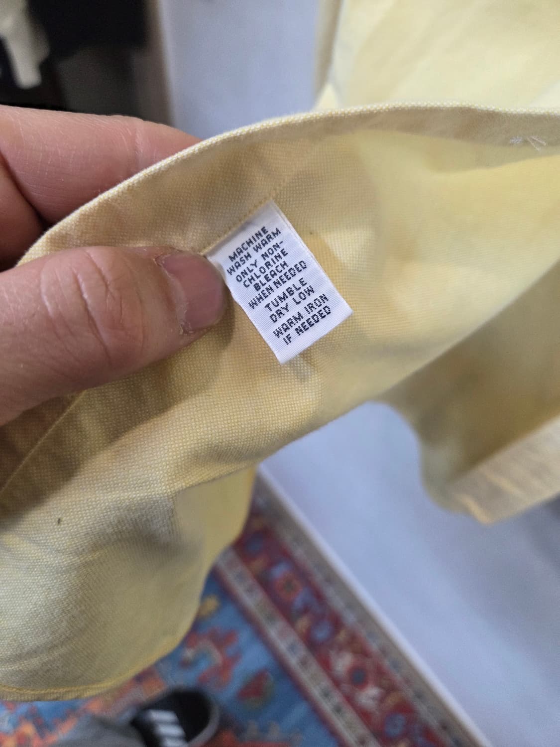 폴로랄프로렌 칼라포니 셔츠긴팔 병아리 m 클래식핏  상품이미지5