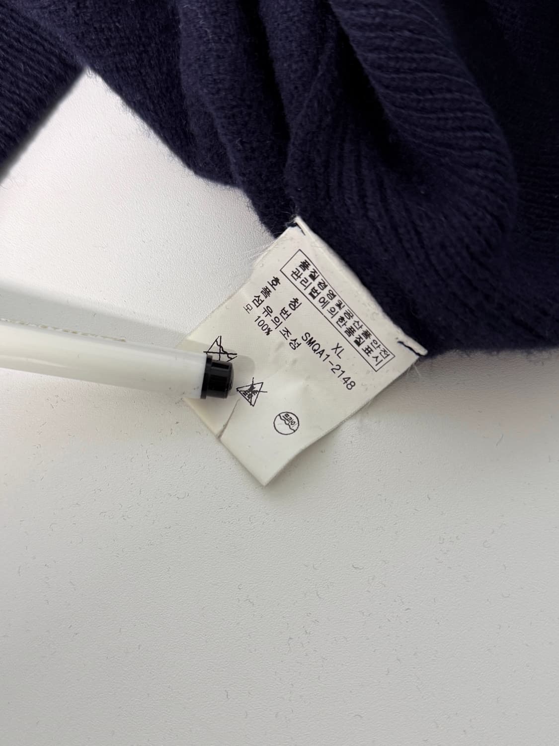 폴로 랄프로렌 00‘s 루즈핏 램스울 네이비 투웨이 니트 후드집업 상품이미지5