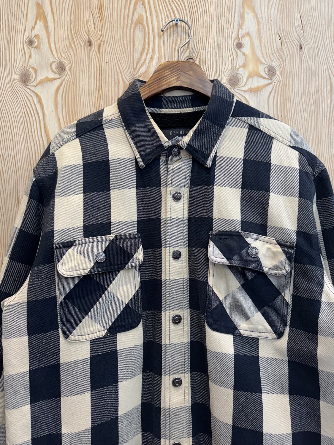 할리데이비슨 양모 체크 셔츠자켓 상품이미지3