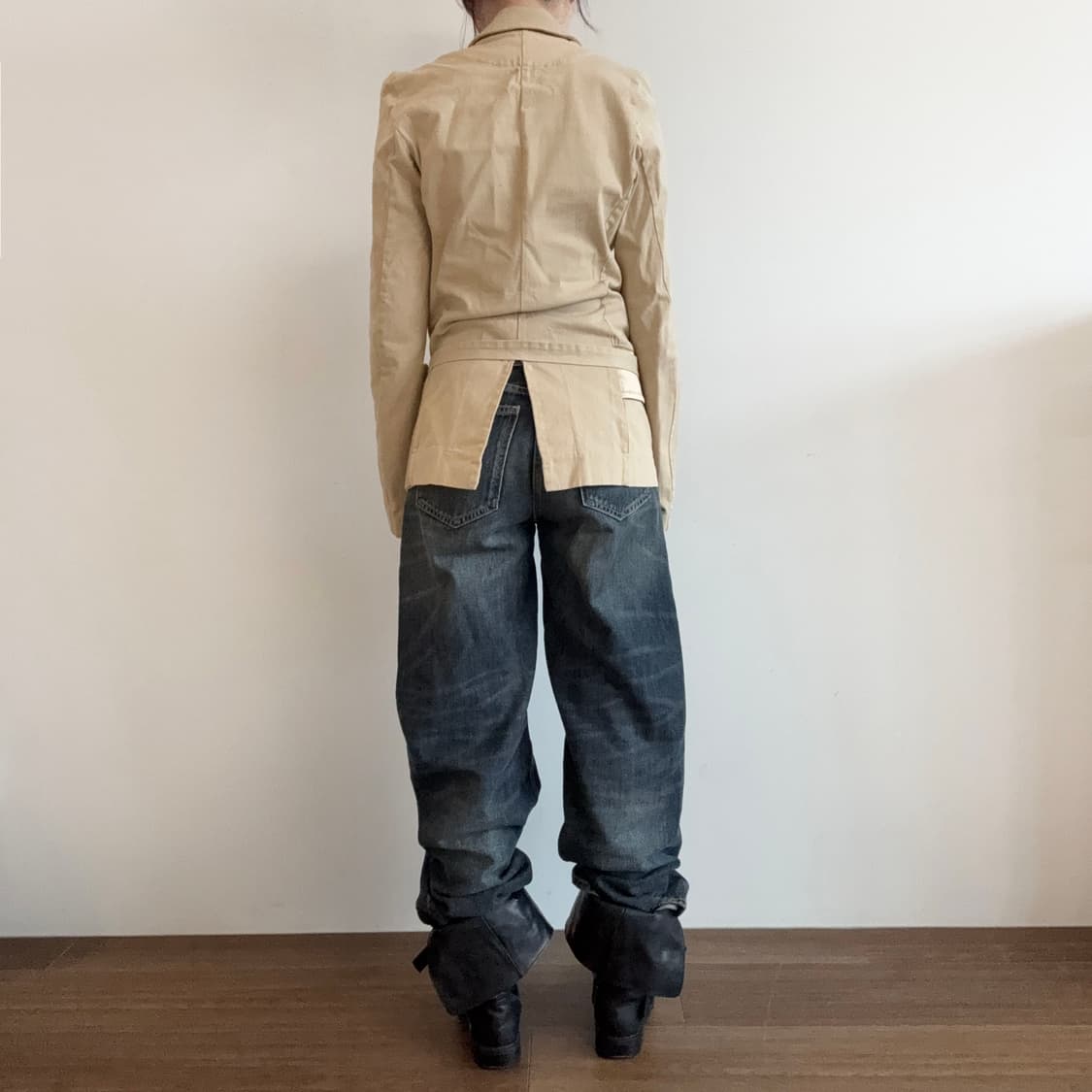 Asymmetric Wrap Blazer Layered Sash 상품이미지3