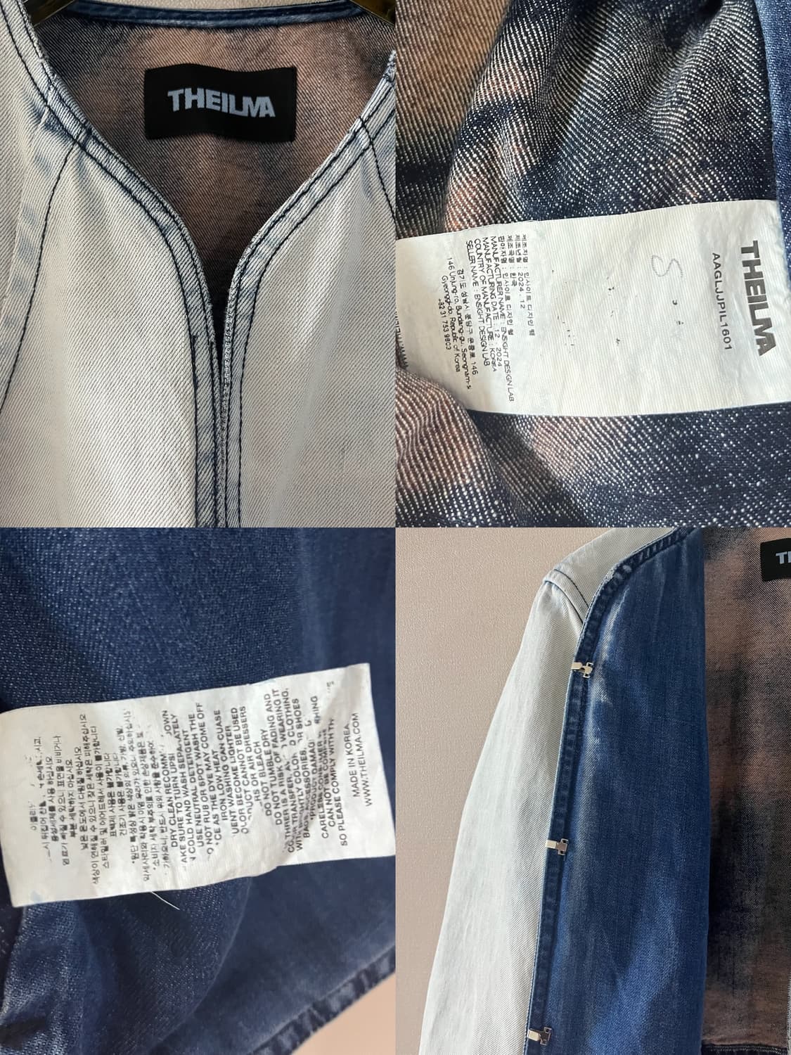 THEILMA 더일마 빈티워싱데님자켓(S) 상품이미지4