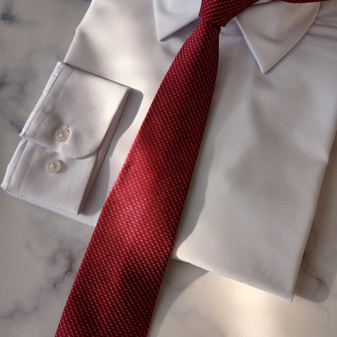 닥스 실크혼방 버건디 자카드 로고 넥타이 8.1cm 새상품 A18894
 상품이미지5