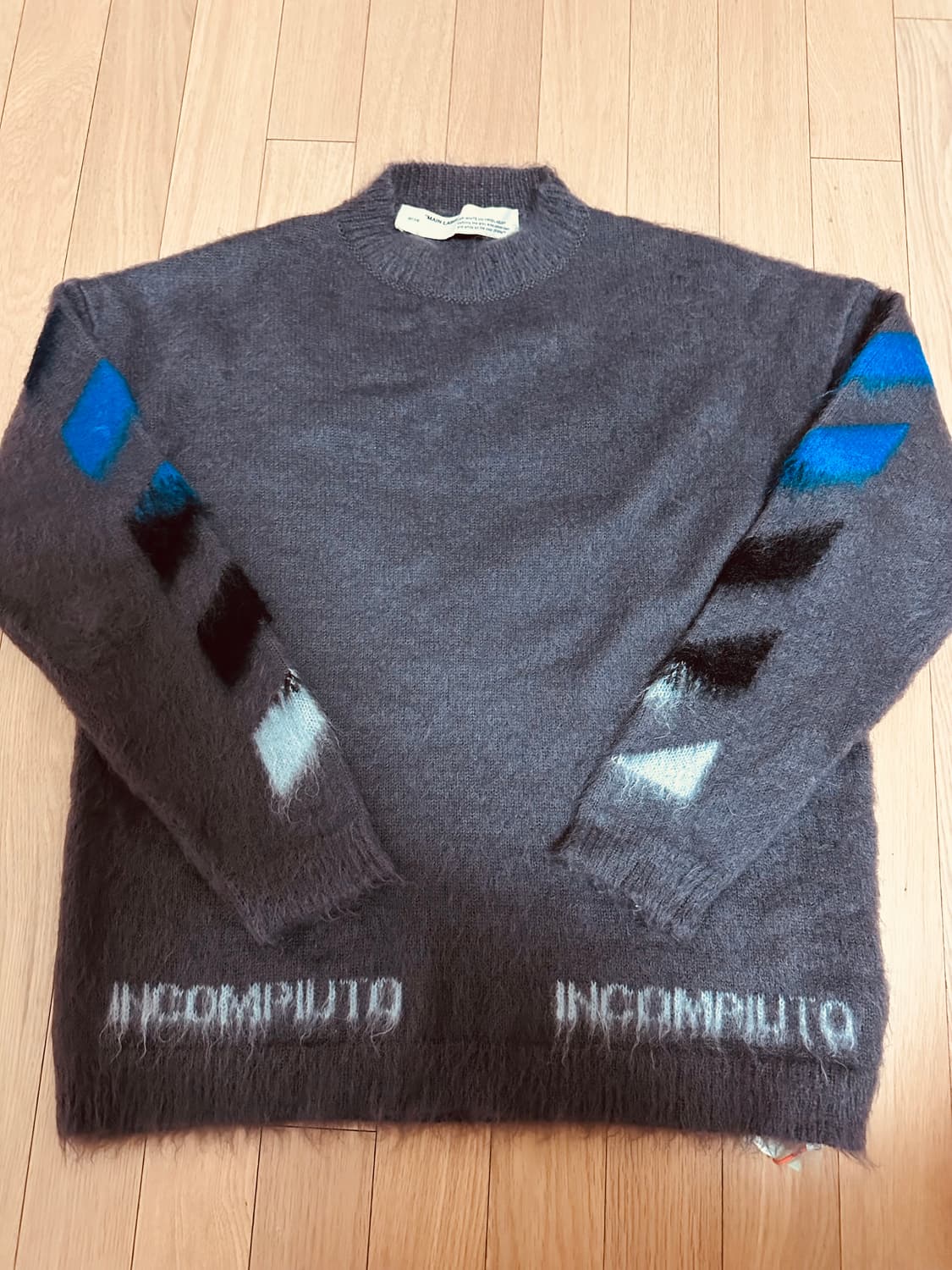 Off-White INCOMPIUTO 모헤어 니트 S 상품이미지3