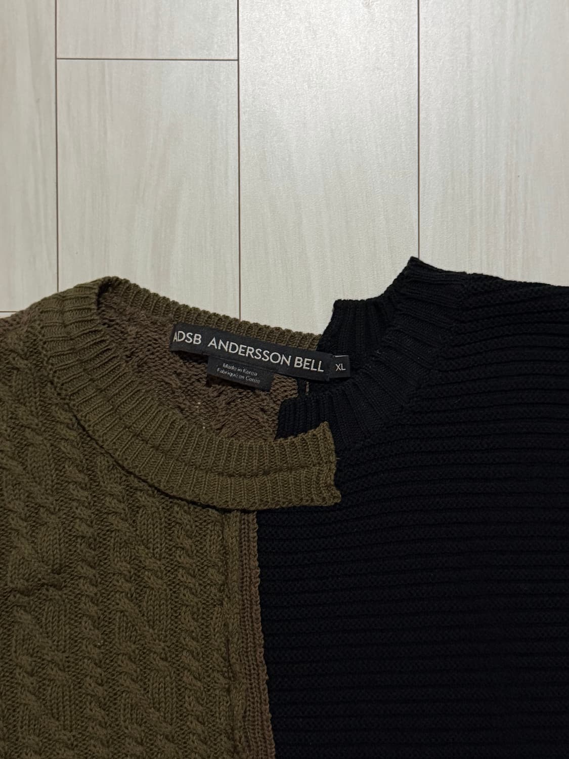 25FW 앤더슨벨 패치워크 크루넥 니트 XL  상품이미지5