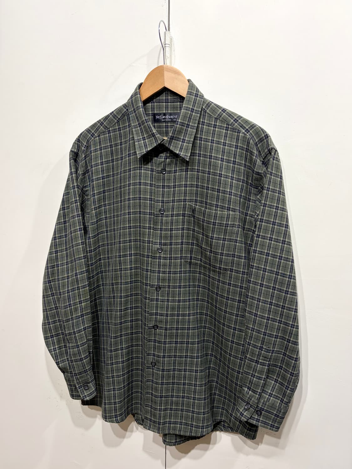 YSL 입생로랑 옴므 체크 셔츠 상품이미지2