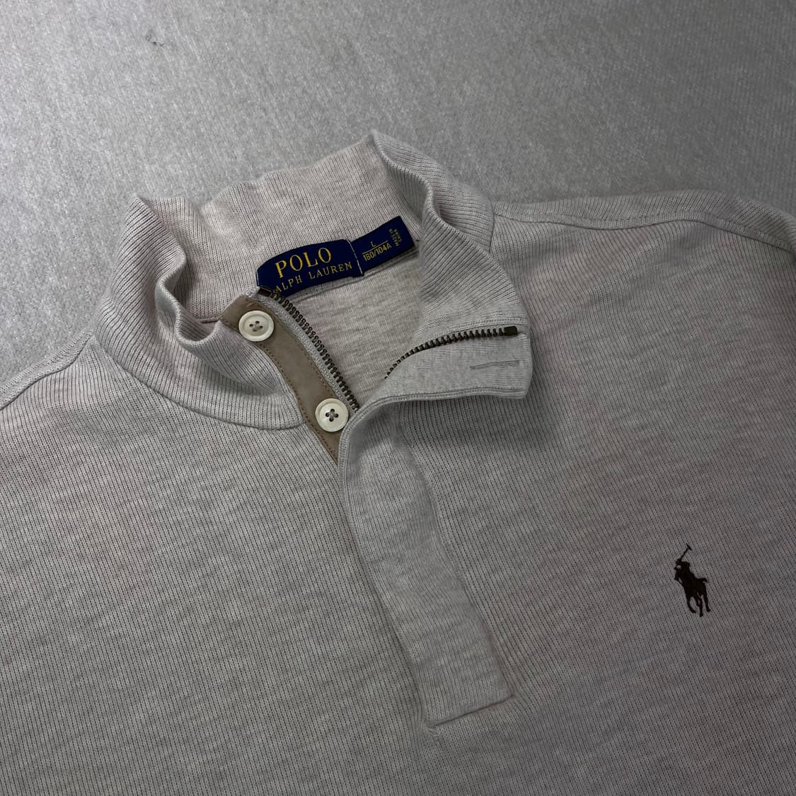 105 폴로 랄프로렌 버튼 반집업 엘보 패치 니트 상품이미지2