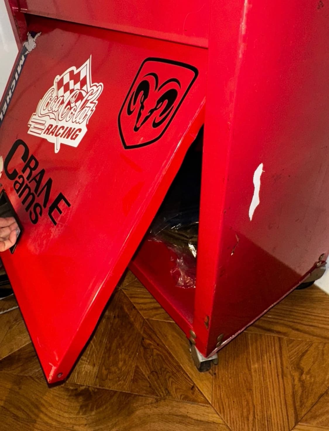 빈티지 철제 이동식 수납장 상품이미지3