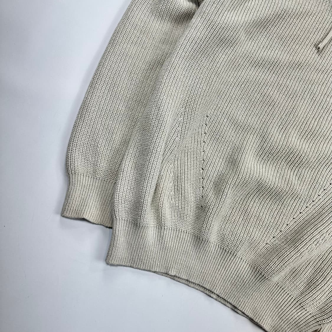 키뮤어 니트 후드 베이지 상품이미지3