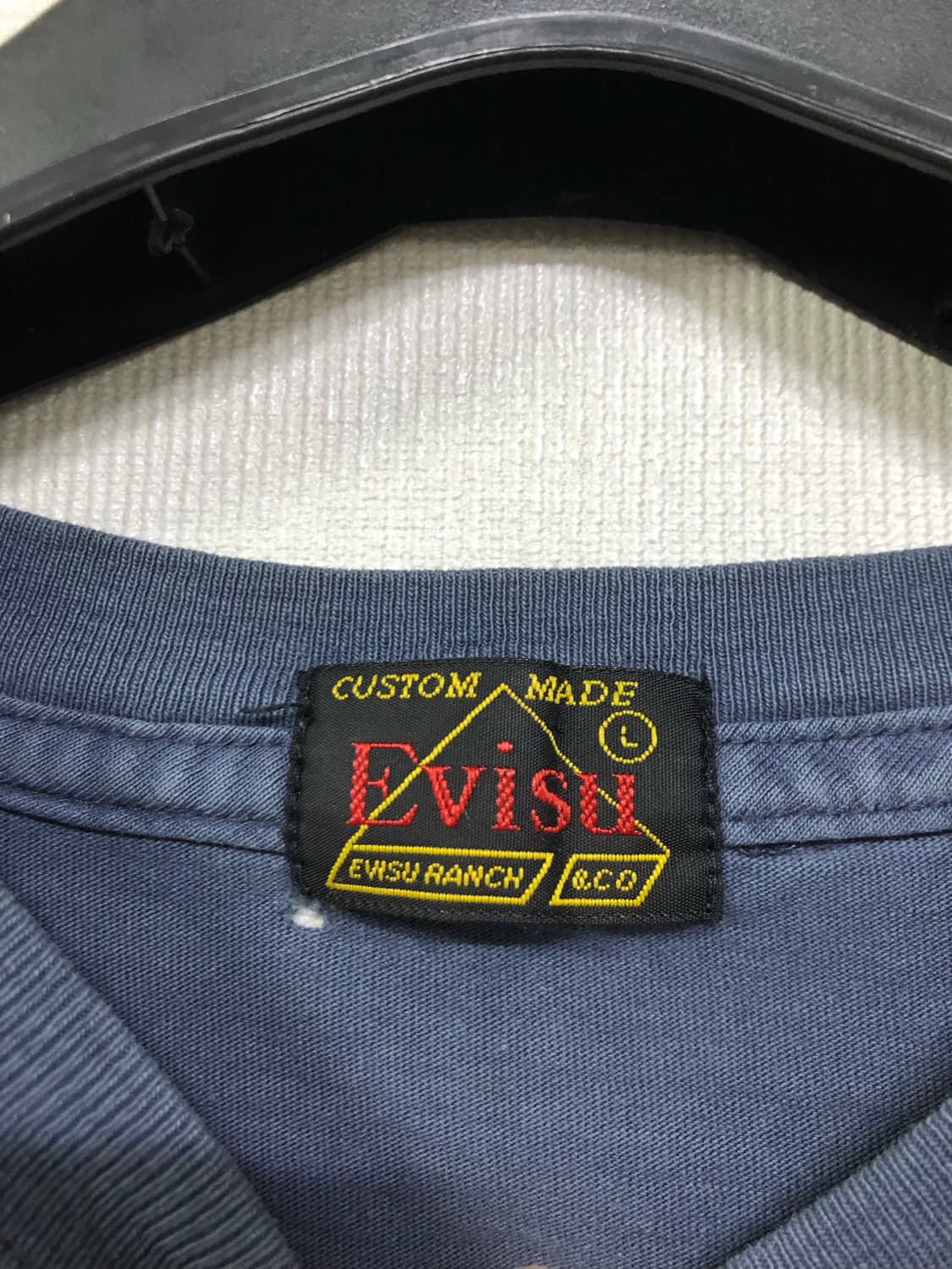 EVISU 에비수 오사카 남녀공용 프린팅 반팔티셔츠 L _ 더스티블루 상품이미지7