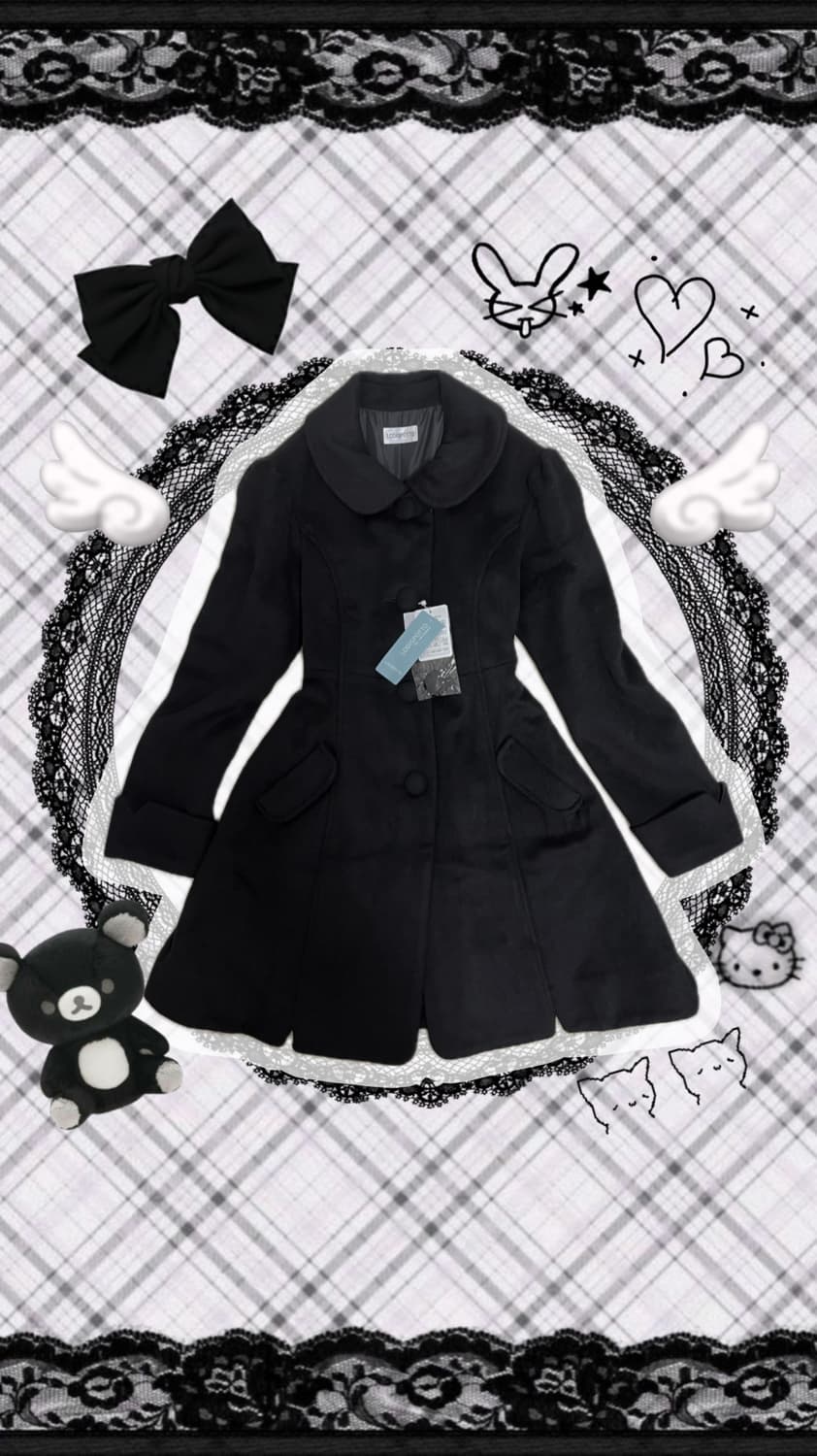 LODISPOTTO 리본 플레어 코트 히메갸루 리즈리사 상품이미지2