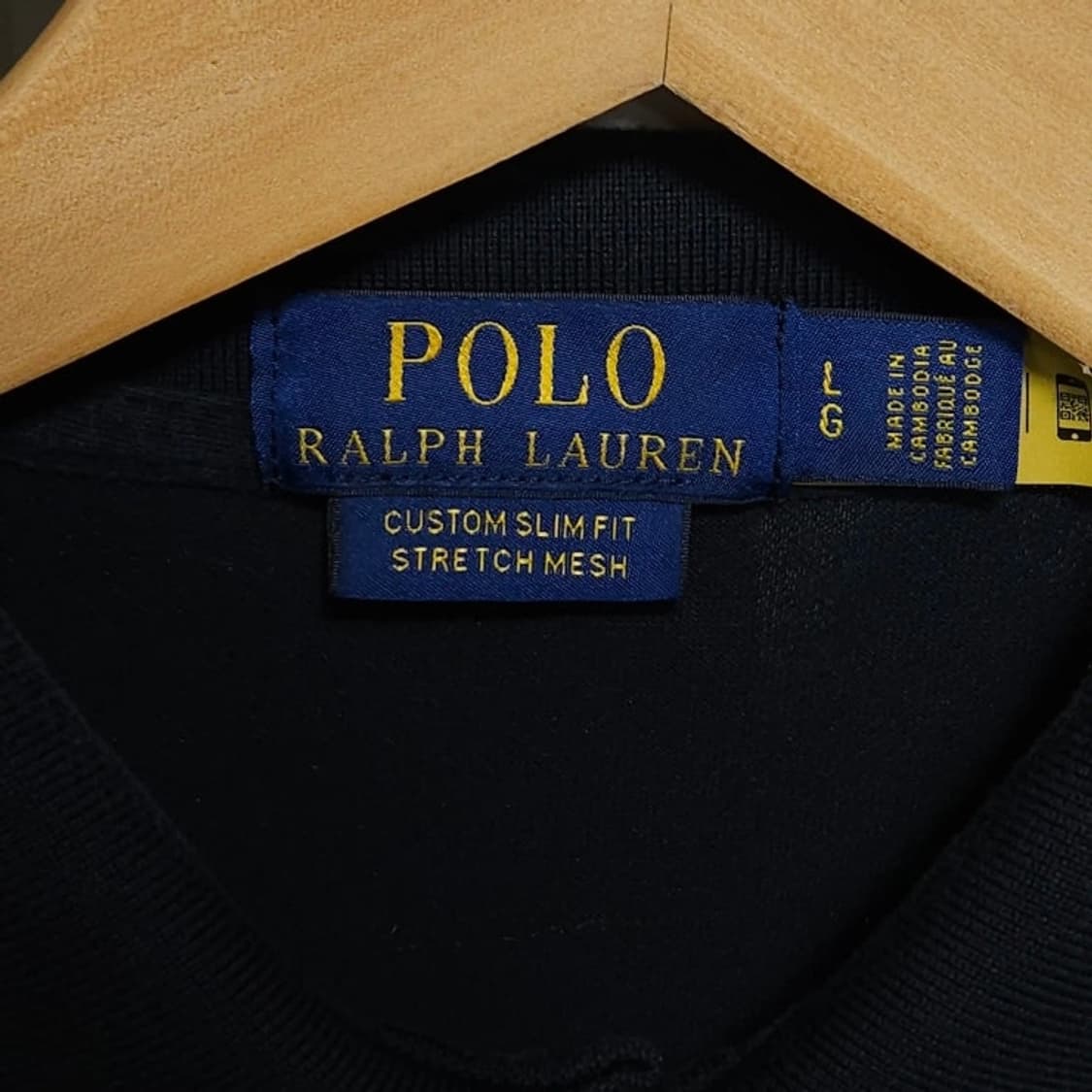 105 POLO 폴로 랄프로렌 반팔 카라티 커스텀슬림핏 블랙 상품이미지4