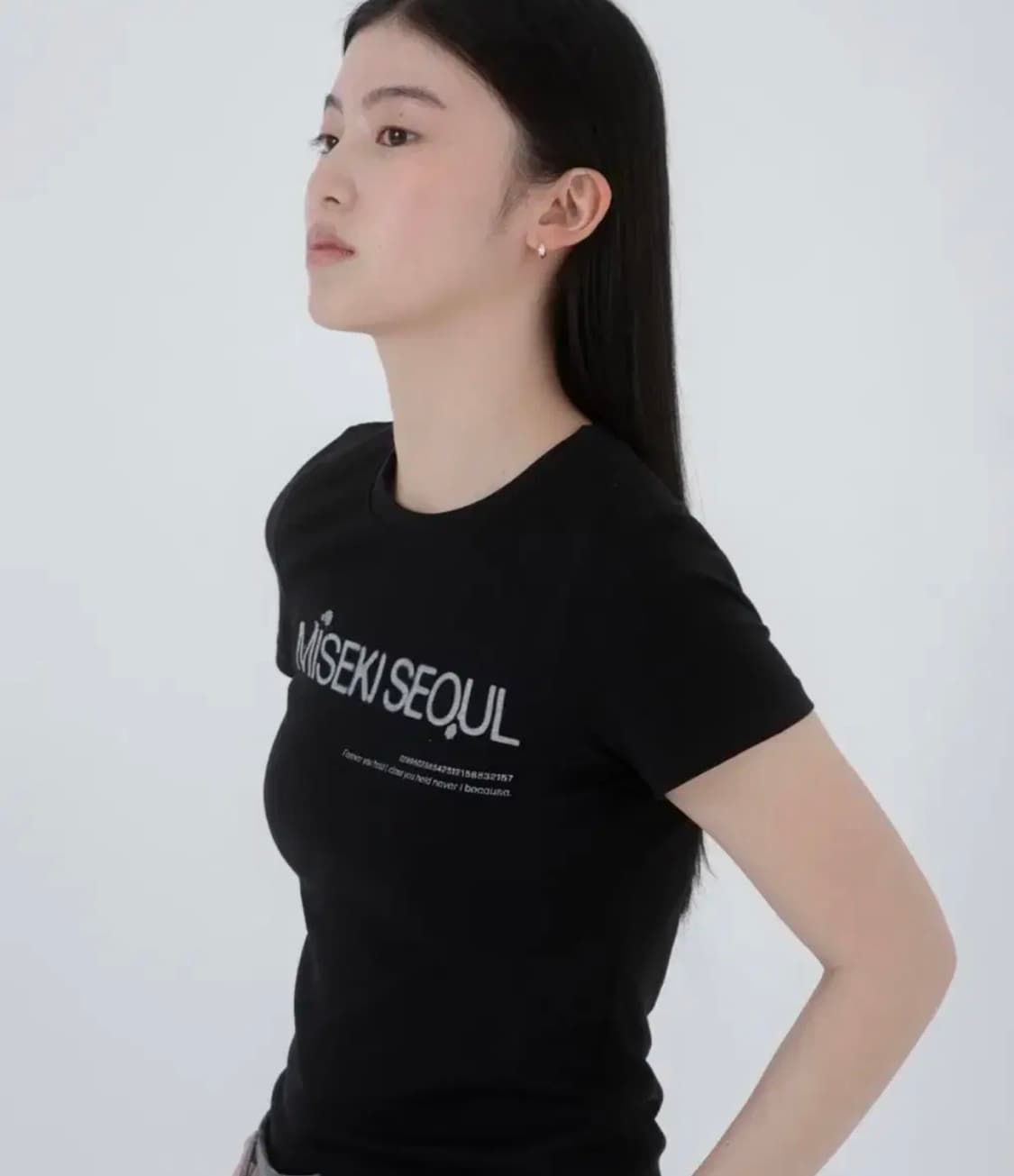 미세키서울 반팔 티셔츠 Logo short sleeves BLACK 상품이미지1