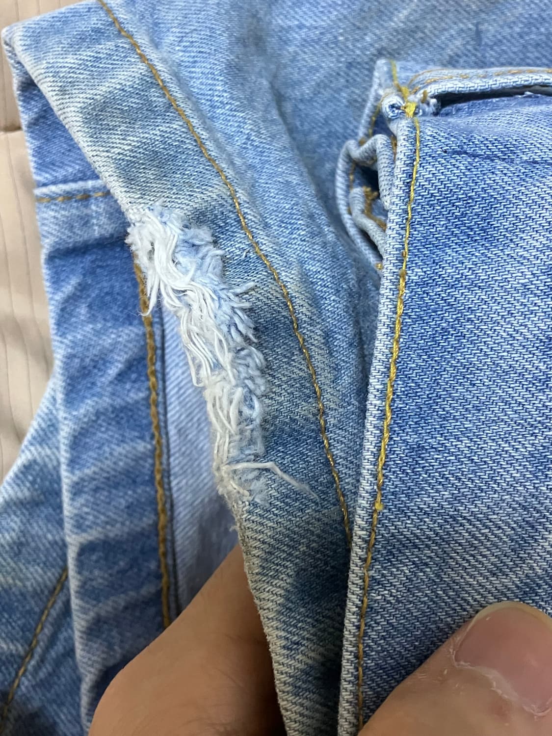 팔라스 배기진 34 연청데님 상품이미지8