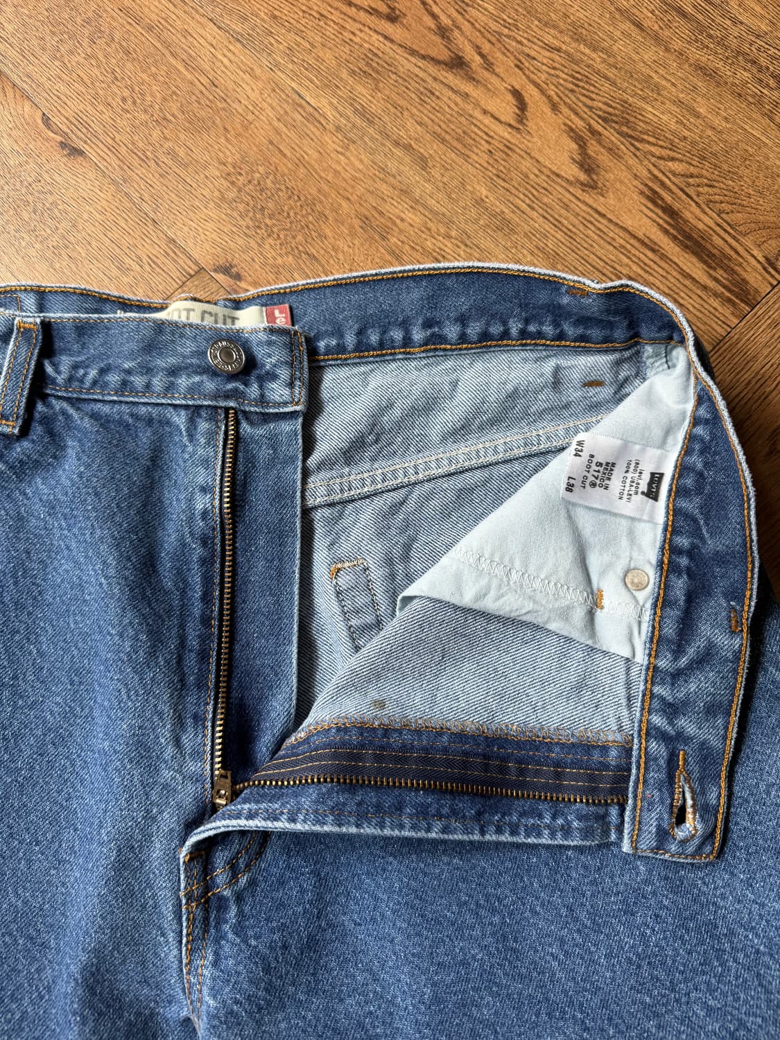 [34]00's 리바이스 517 멕시코제 빈티지 리페어드 플레어진 F34 상품이미지2