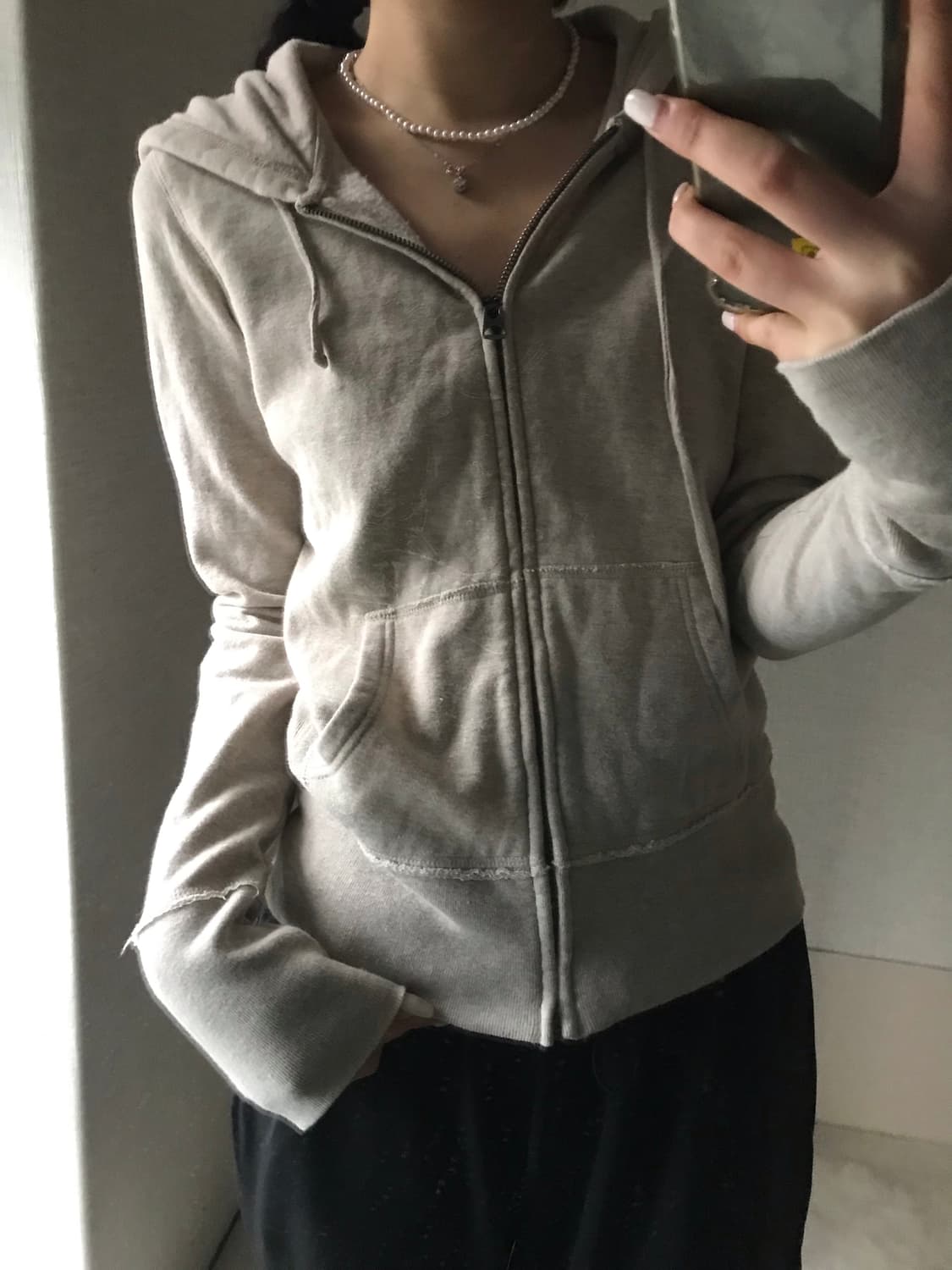 폴로 진스 오트밀 후드집업 상품이미지2