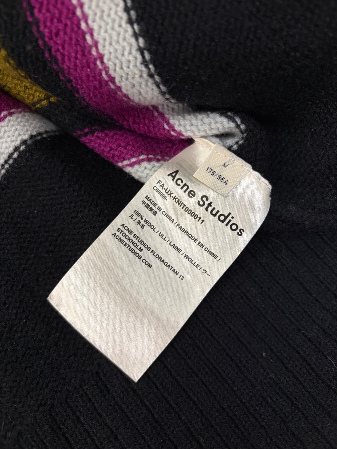 [M, 105] 아크네 컬러블럭 니트 상품이미지3