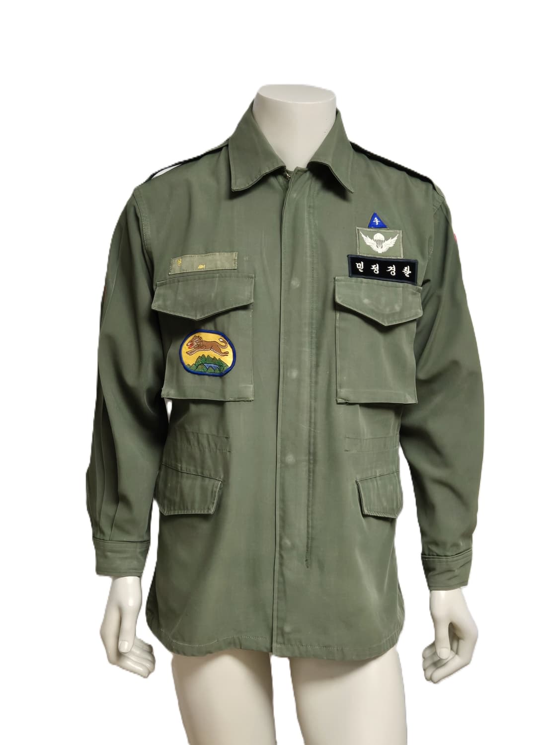 육군 구형 6사단 수색대대 병장 민무늬 야전상의 전투복 상의 자켓 (L) 상품이미지1