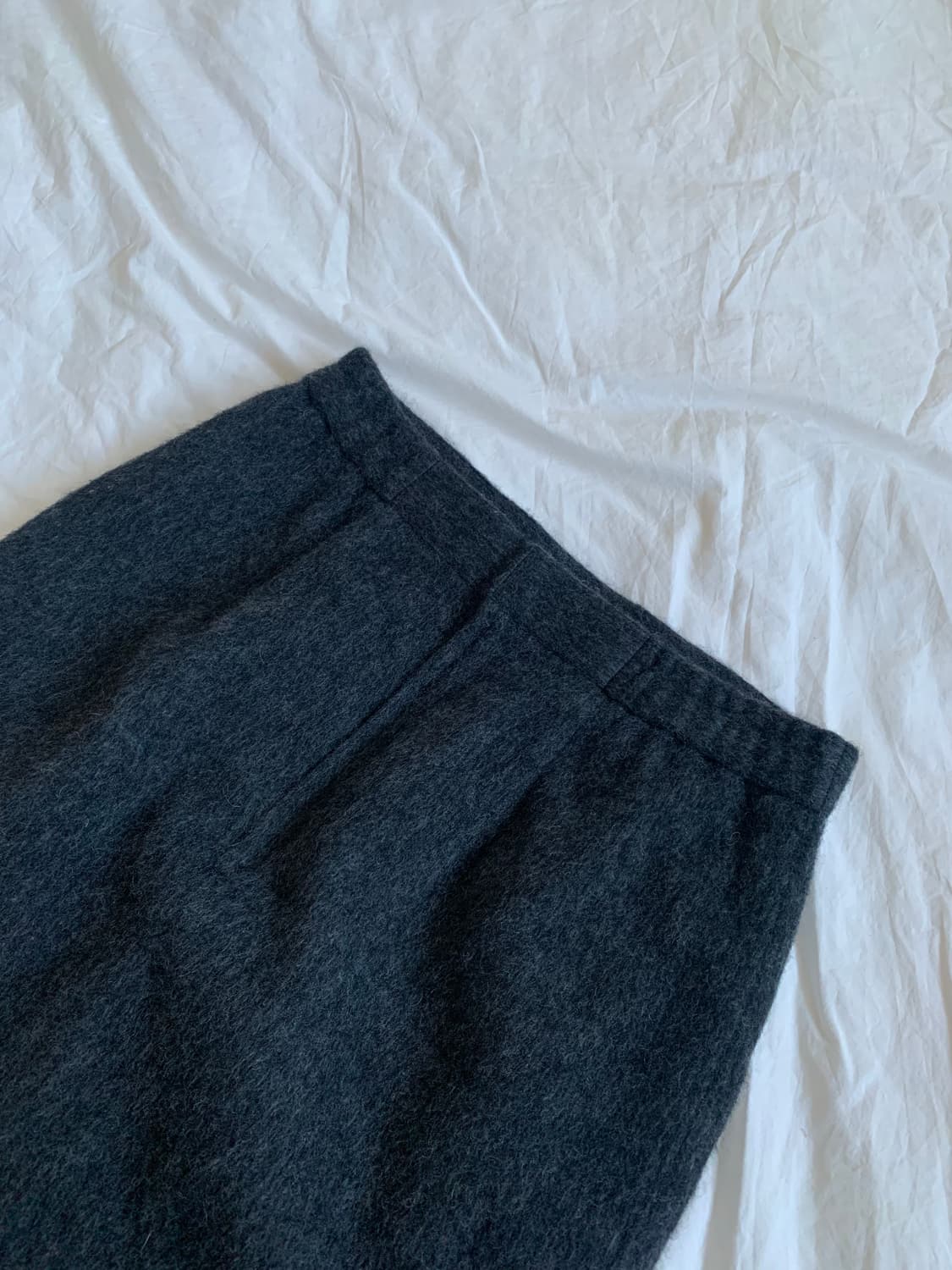 차콜 미디 스커트 상품이미지3