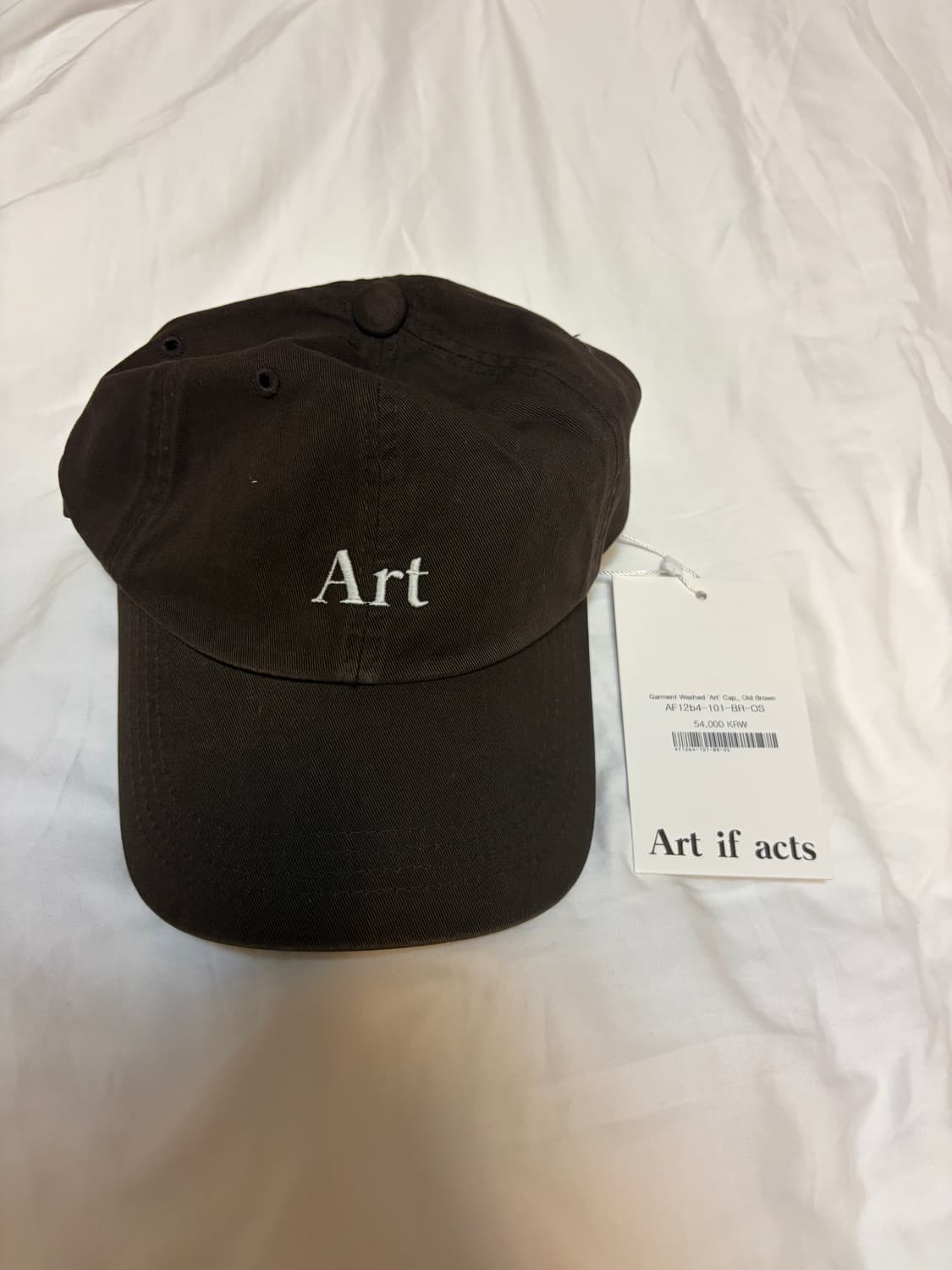 Art if acts 아트 볼캡 브라운 상품이미지1