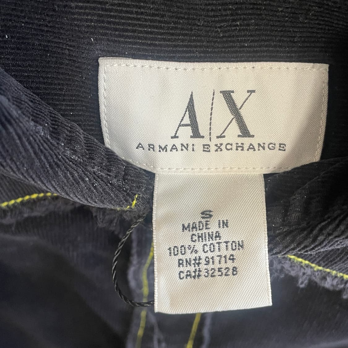 아르마니 익스체인지 옐로우 스티치 셔츠 상품이미지10