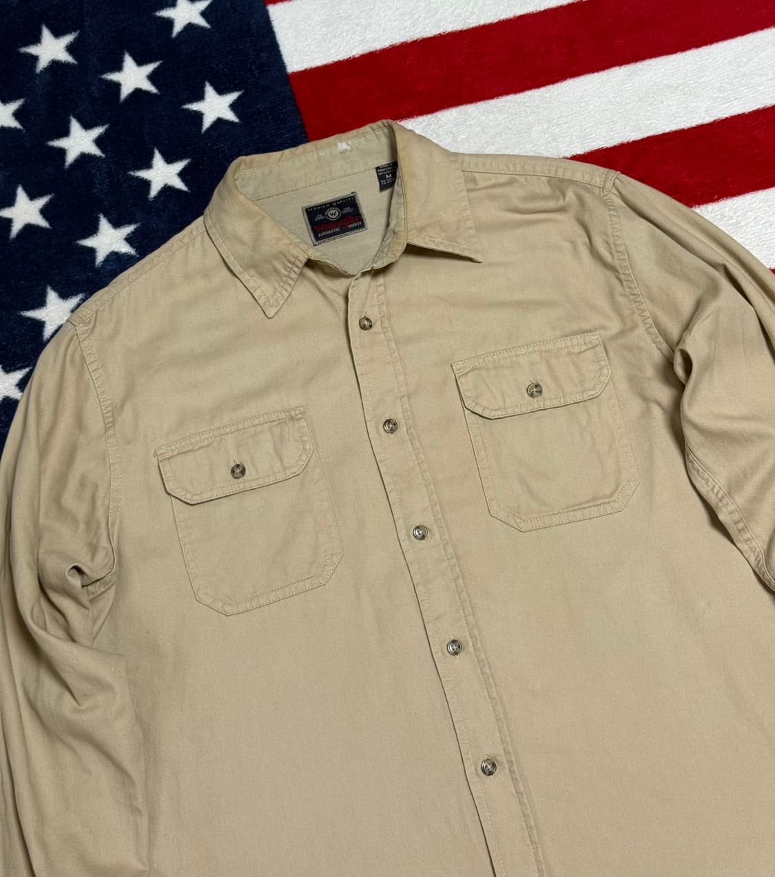랭글러워크셔츠 빈티지워크셔츠 Wrangler work shirt 상품이미지4