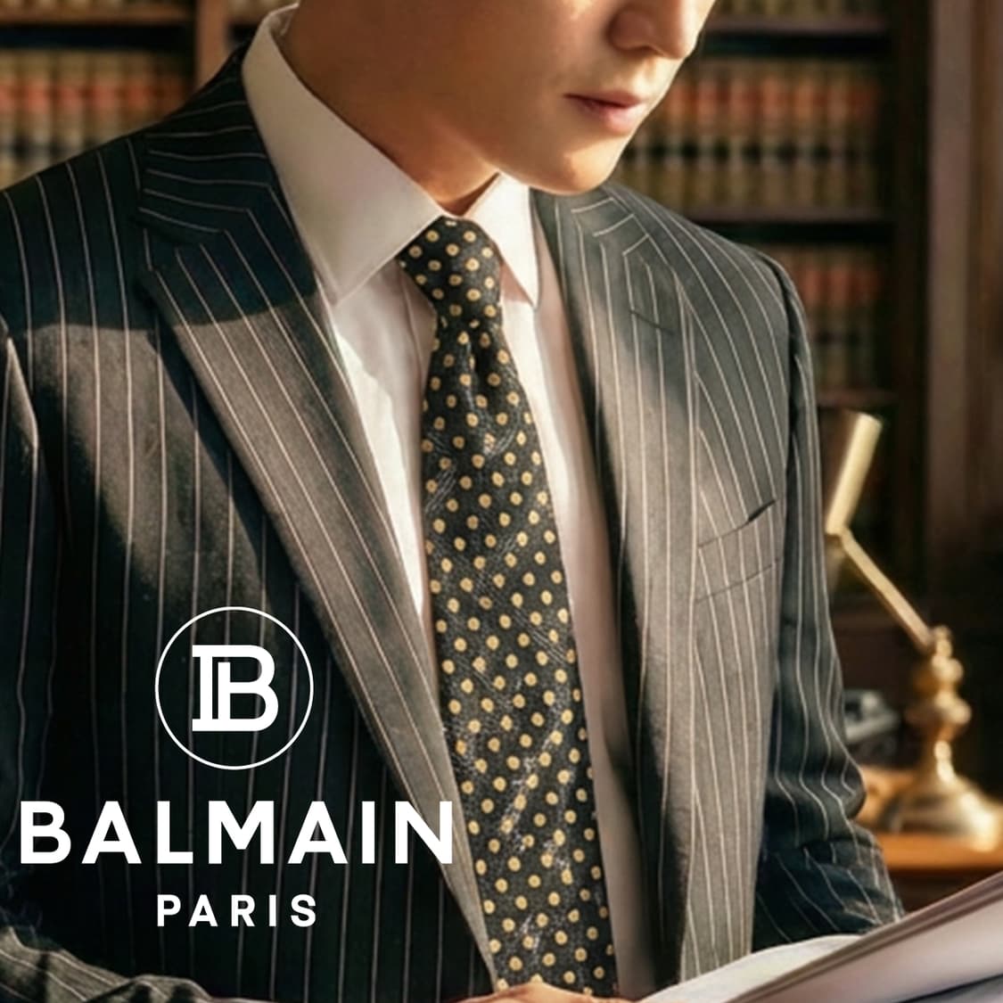 피에르 발망 넥타이 블랙 패턴 A+등급 E894
 상품이미지1