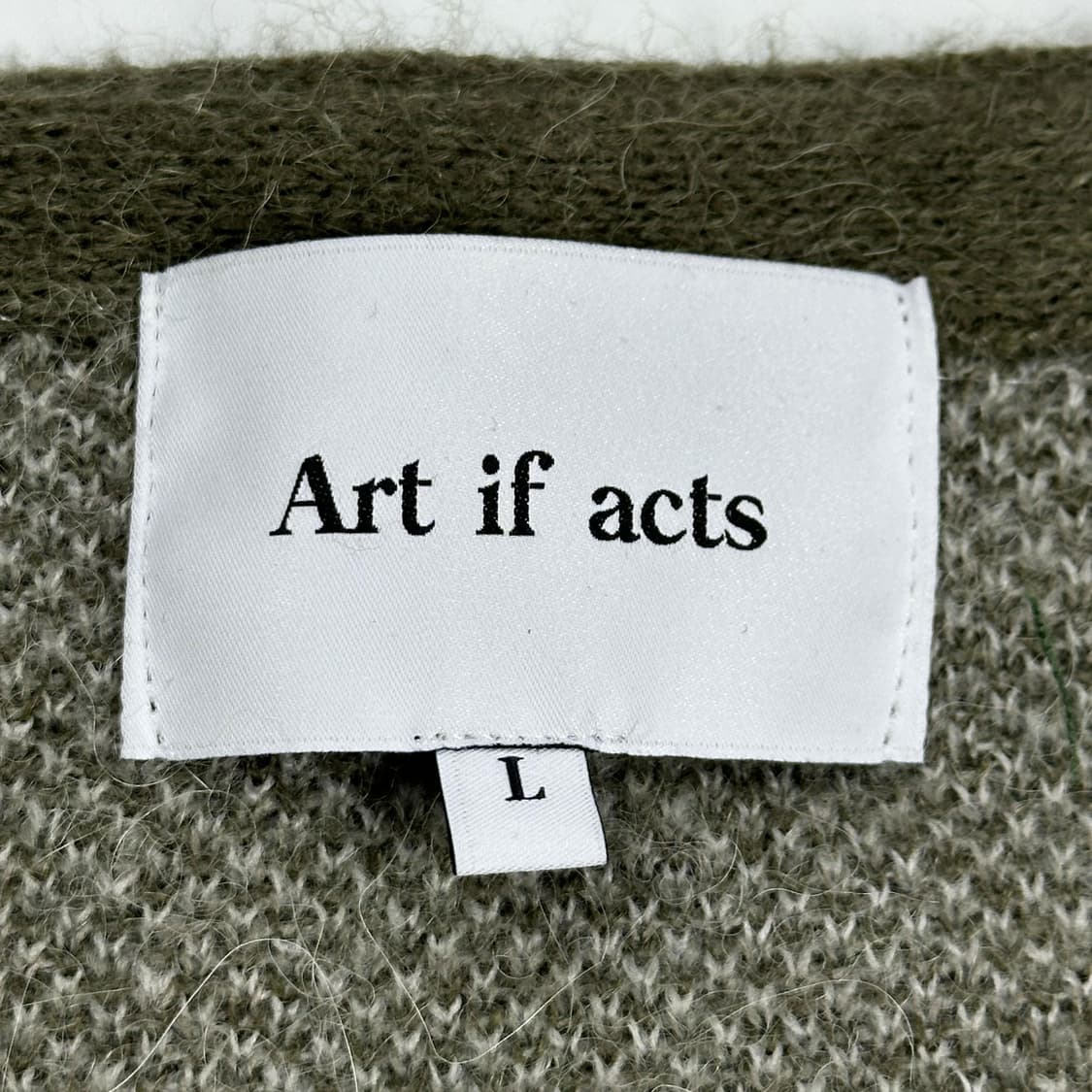 Art if acts 아트이프액츠 아가일 클래식 모헤어 가디건 L 상품이미지4