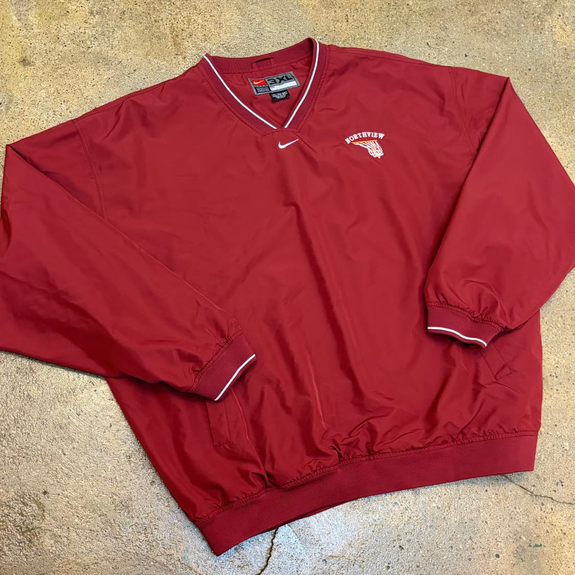 00s 미국 빈티지 나이키 농구 풀오버 바람막이   상품이미지2