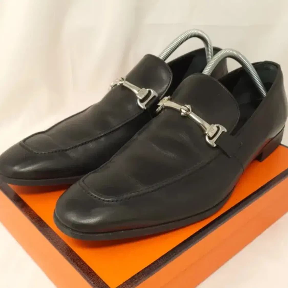 [정품] 에르메네질도 제냐 실버 비트 가죽 로퍼 (280/EEE) 상품이미지3