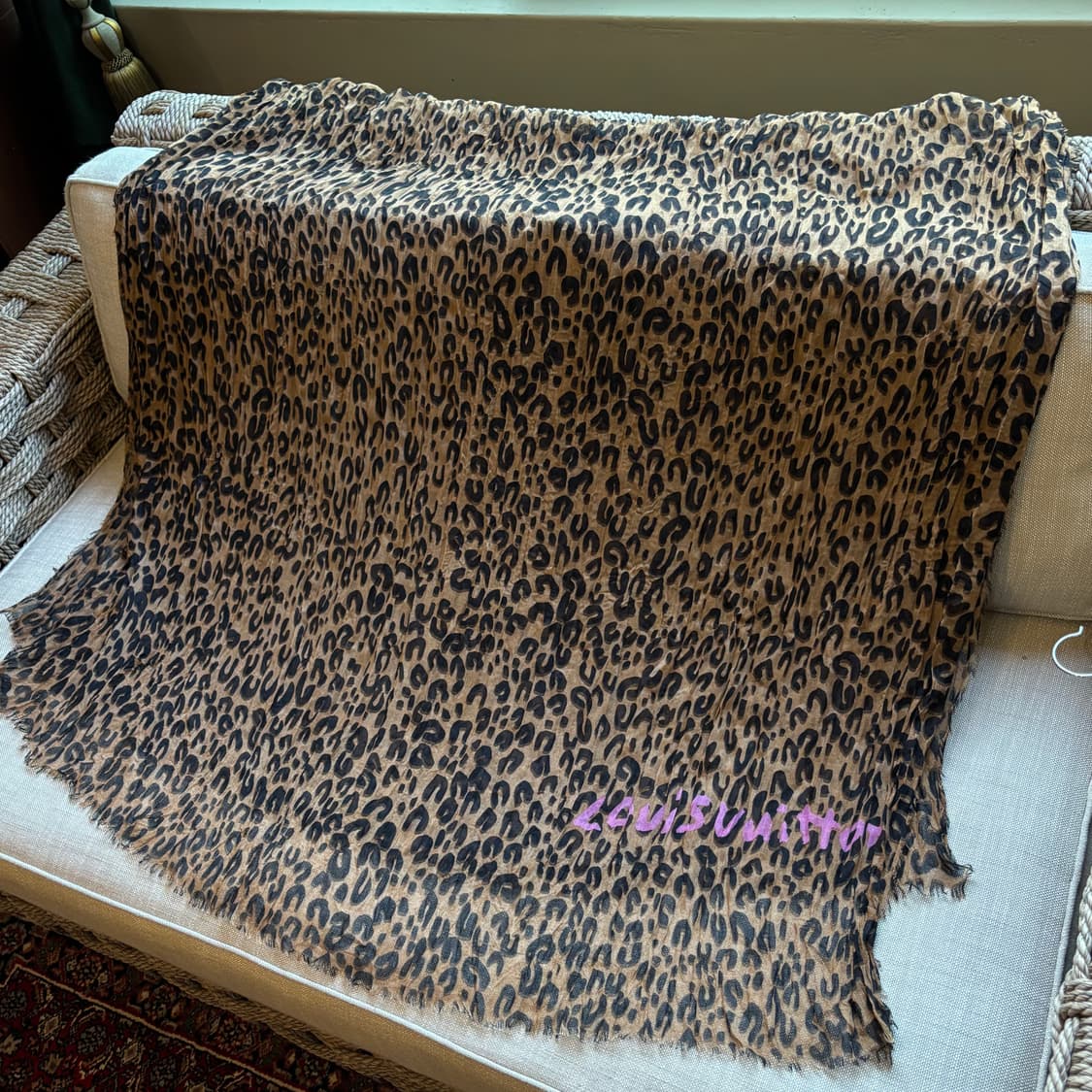 레오파드 패턴 대형 스카프 상품이미지6