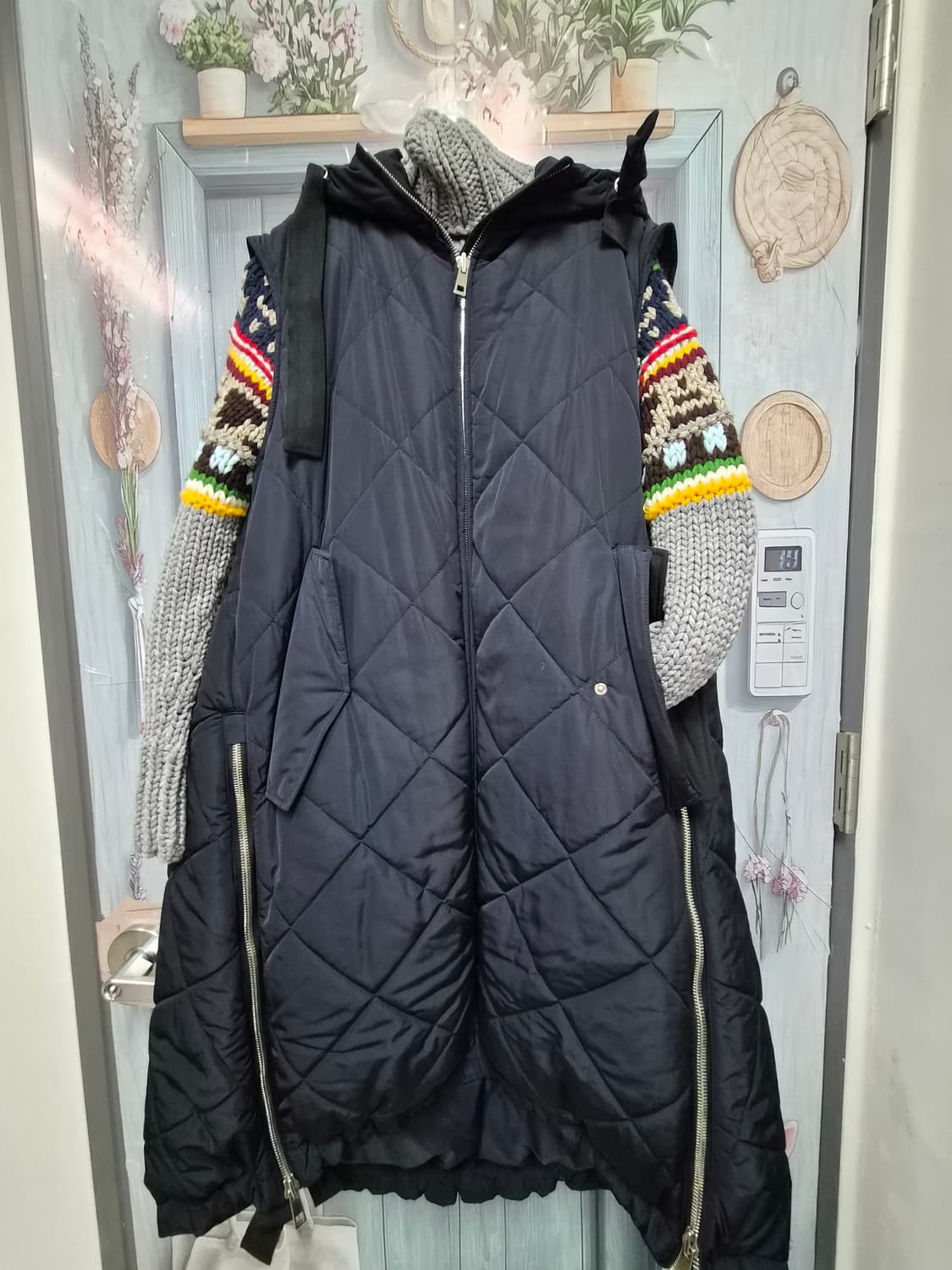 편집샾 구스 다운 롱패딩 베스트 상품이미지1