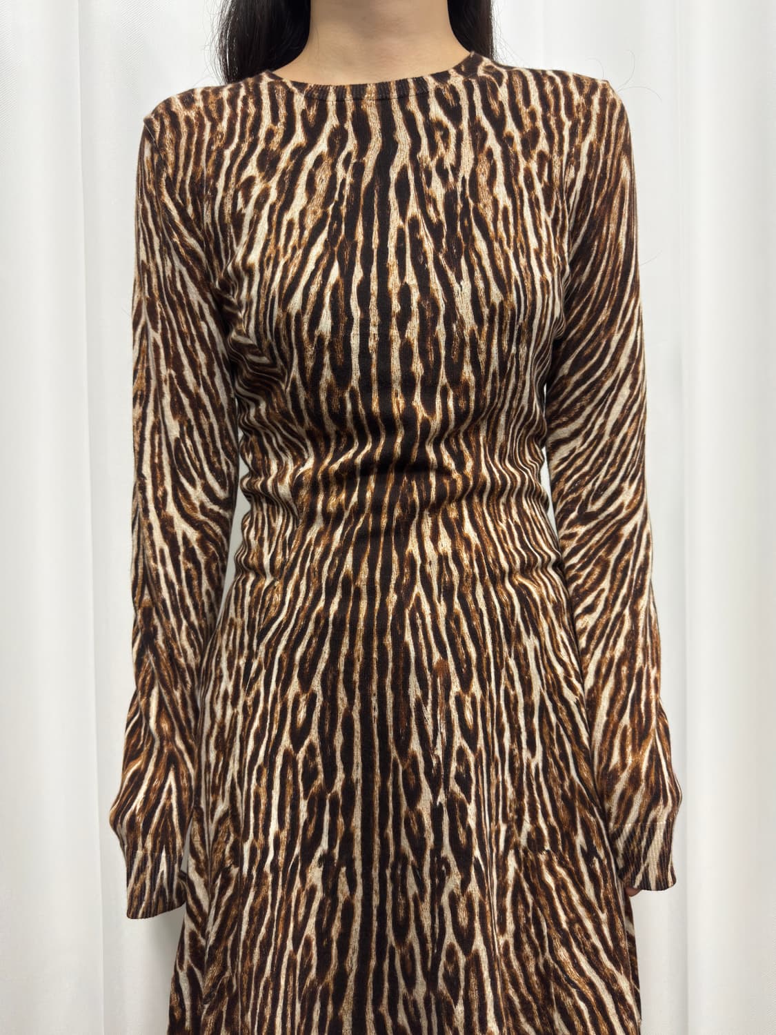 michael kors leopard knit dress 상품이미지4