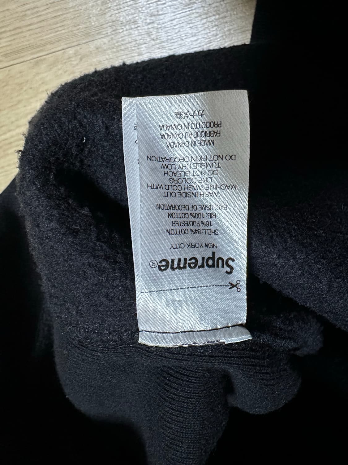 [XXL, 2XL] 슈프림 박스로고 후드 검흰 23fw 상품이미지5