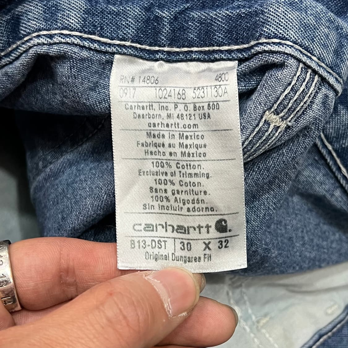  칼하트 카펜터 데님 팬츠 y14618 상품이미지7