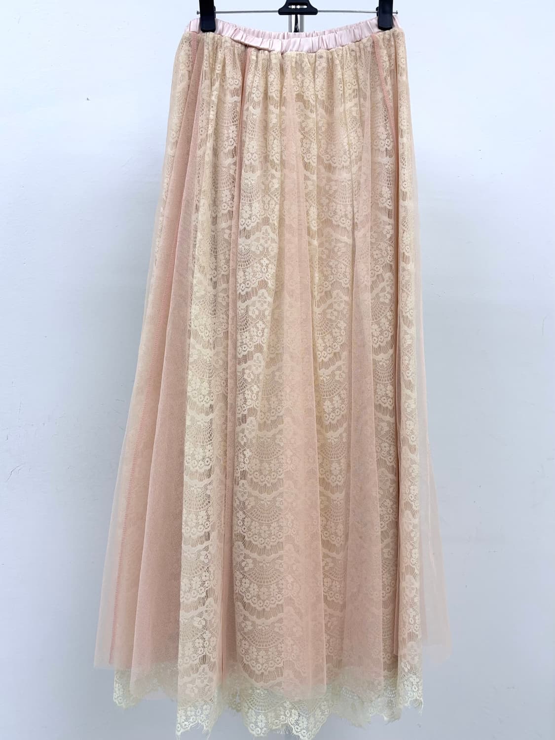 빈티지 핑크 샤 스커트 상품이미지4