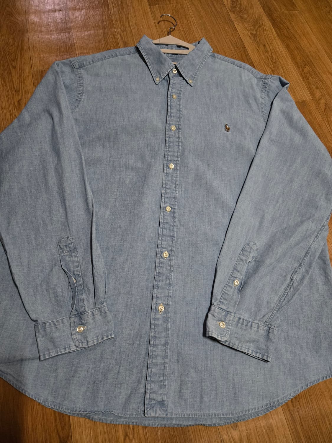 폴로 랄프로렌 신형 큐알택 정품 샴브레이 셔츠(110사이즈) 상품이미지3