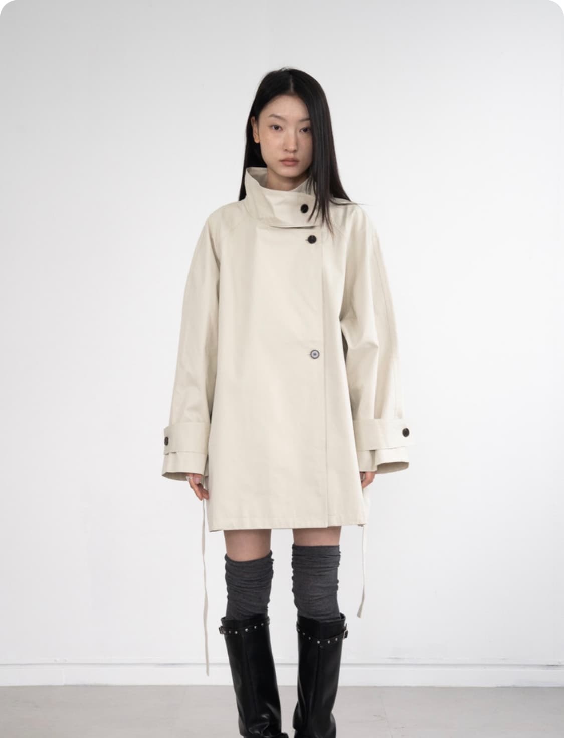 피키소사이어티 Picky Society 미들 트렌치 코트 상품이미지1