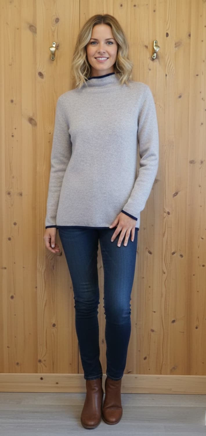 55.Cashmere 폴라 니트 상품이미지3