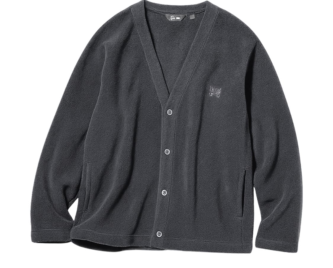 유니클로 x 니들스 가디건 퍼플 그레이 바지 블랙 상품이미지3