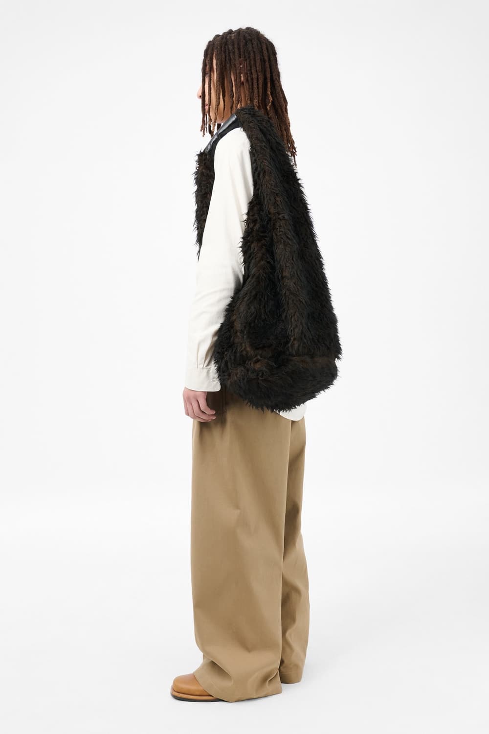 아워레가시 25fw DRIP BAG/드립백_브라운 헤어리 울 상품이미지5