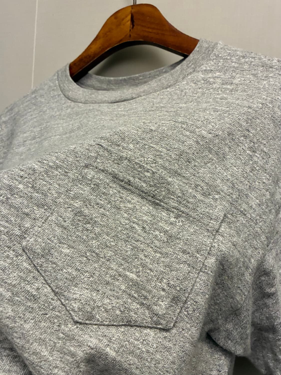 (M~L)존그럭코 웨어하우스 루프휠 천축 포켓 반팔티셔츠 그레이 상품이미지4