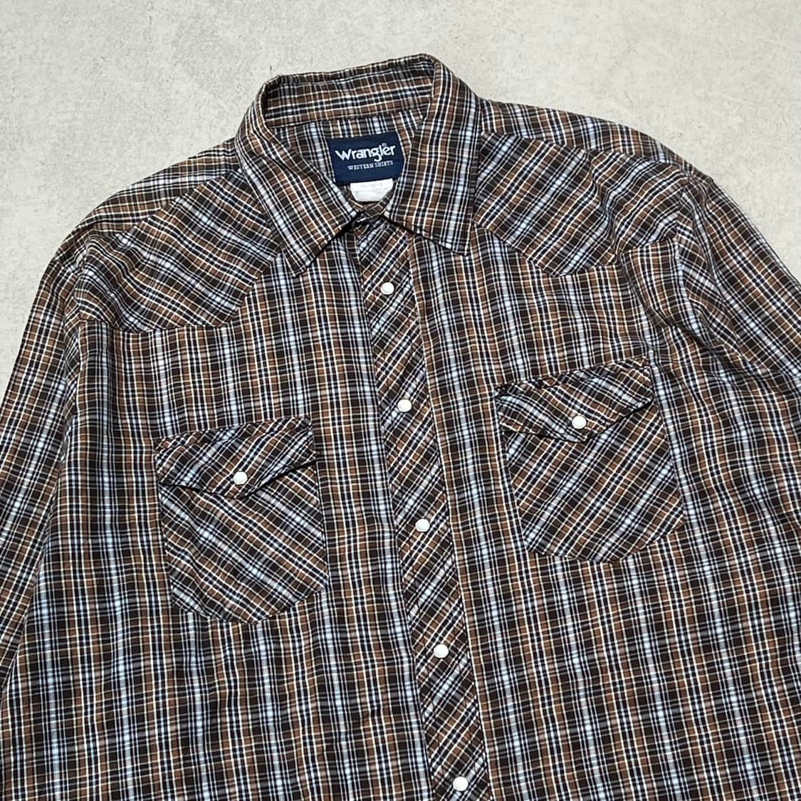 랭글러 웨스턴 체크셔츠 s10759 상품이미지3