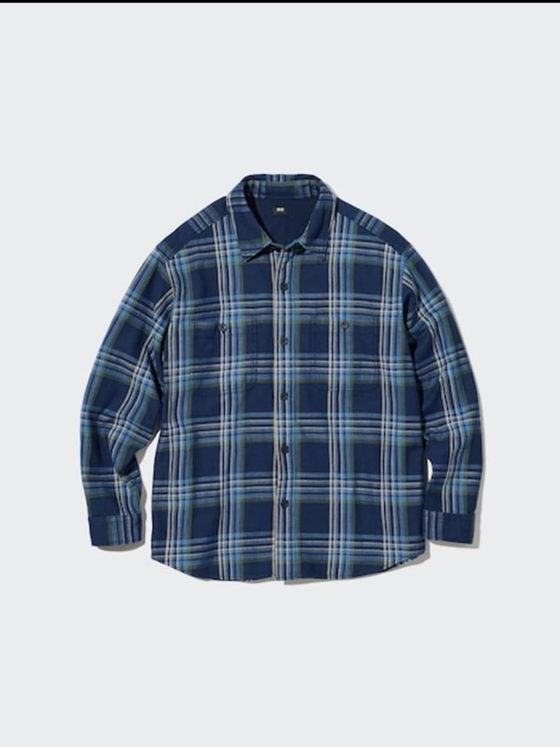 유니클로 슬럽 코튼 체크 롱슬리브 셔츠 상품이미지10