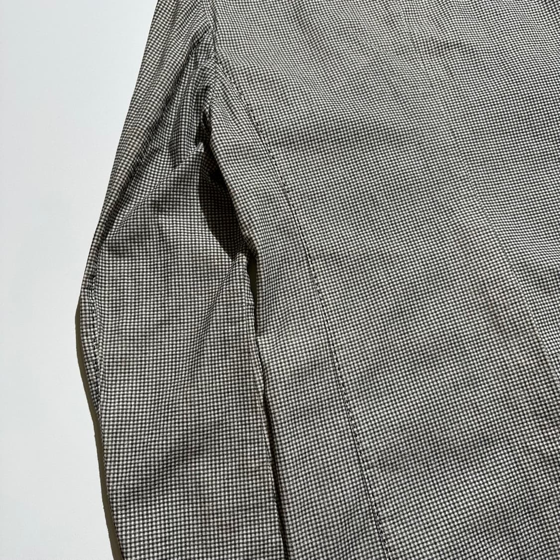 (새상품) Roliet 카라리스 린넨 코튼 체크 자켓 상품이미지6
