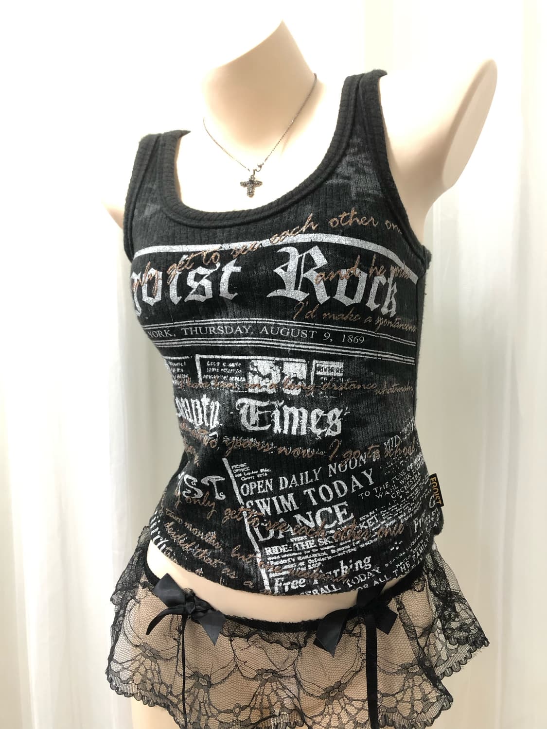 EGOIST rock chic print detail sleeveless 상품이미지2