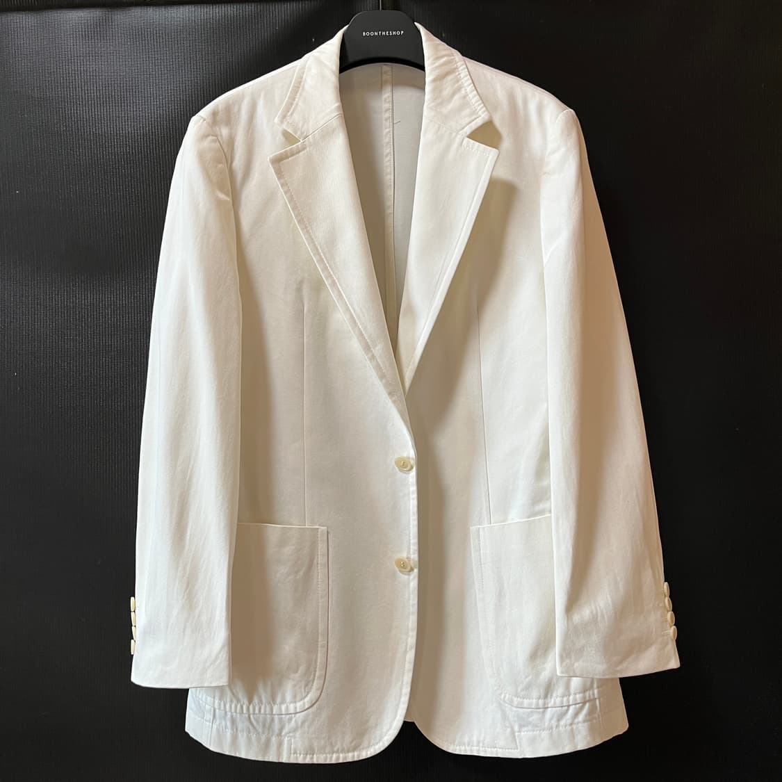 L) 휴고 보스 Made in Germany 코튼 화이트 테일러드 자켓 상품이미지7