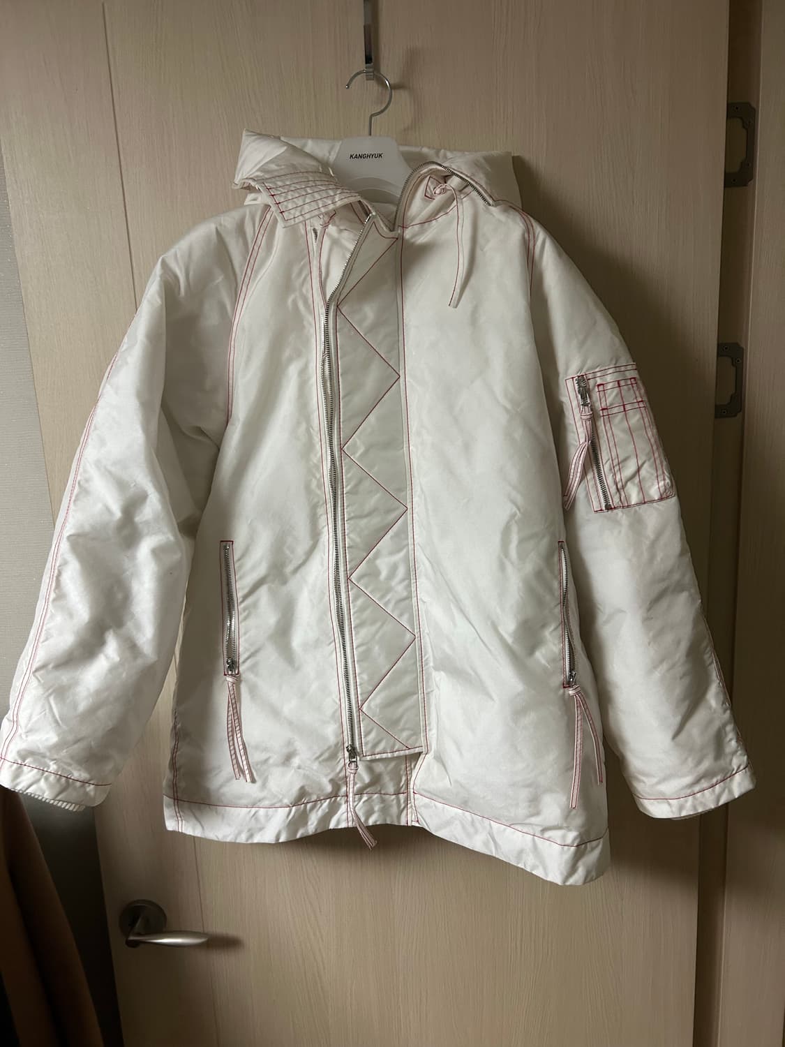 강혁 23FW 에어백 더블 지퍼 구스다운 파카 패딩 상품이미지2