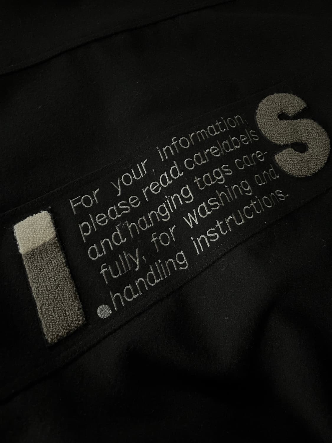 80s 빈티지 이세이미야케 케어라벨 울 봄버 자켓 상품이미지3